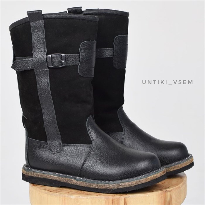 Монголки мужские черные войлок, МУ19 (МВ2-03) M24MONGOLKIMU19BLACK