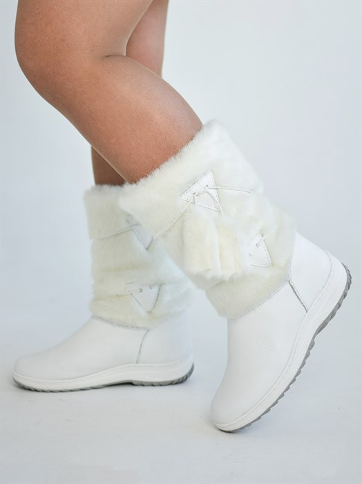 Белые, кожа, литая подошва (ЖЛ1-26) LU11BELIEKOJA