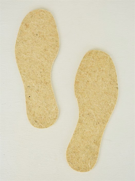 Стельки из тонкошерстного светлого войлока (STW-4) STW-4