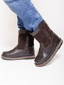 Мини-монголки мужские коричневые, войлочная подошва(МВ1-10) M01KM01KBROWN