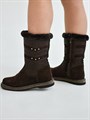 Сапоги женские 10-02, коричневые, войлочная подошва(ЖВ1-19) S11BROWN