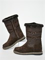 Сапоги женские 10-02, коричневые, войлочная подошва(ЖВ1-19) S11BROWN