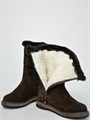 Сапоги женские 10-02, коричневые, войлочная подошва(ЖВ1-19) S11BROWN