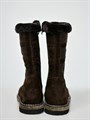 Сапоги женские 10-02, коричневые, войлочная подошва(ЖВ1-19) S11BROWN