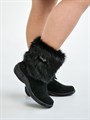 Унты женские короткие с замком, литая подошва, пушистые(ЖЛ1-21) S13BLACK