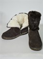 Унты женские на войлочной подошве. Коричневая норка. Короткие. Молния (ЖВ3-06) SR32A613.13.12BROWN