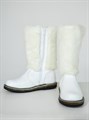 Унты женские на войлочной подошве. Белые. Молния (ЖВ3-05) SR34A614.91.14WHITE