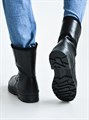 Полусапоги мужские на литой подошве Черные. Кожа. Молния.(МЛ3-01) MR31SAPOGIA808.01LITKOJA