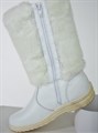 Унты женские на литой подошве. Белые. Молния(ЖЛ3-08) SR33A604.91.14WHITE