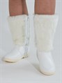 Унты женские на литой подошве. Белые. Молния(ЖЛ3-08) SR33A604.91.14WHITE