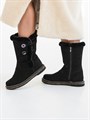 Сапожки женские короткие с опушкой, войлочная подошва(ЖВ1-24) S03SVB