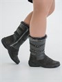 Сапоги женские 10-02, серые, литая подошва(ЖЛ1-24) S09GREY