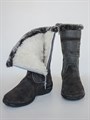 Сапоги женские 10-02, серые, литая подошва(ЖЛ1-24) S09GREY